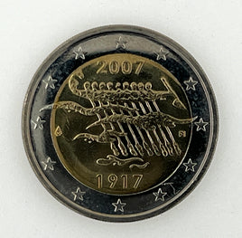 2 Euro Sondermünze Finnland 2007"90 Jahre Unabhängikeit"