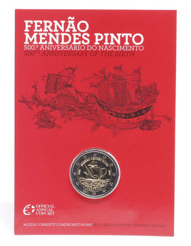 Coincard 2 Euro Sondermünze Portugal 2011"Mendes Pinto"
