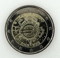 2 Euro Sondermünze 2012"10 Jahre Euro Bargeld"