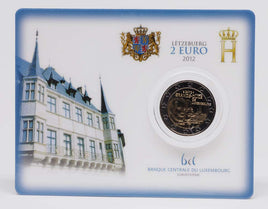 Coincard 2 Euro Sondermünze Luxemburg 2012"Guillaume IV"