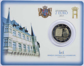 Coincard 2 Euro Sondermünze Luxemburg 2013"Nationalhymne"