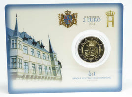 Coincard 2 Euro Sondermünze Luxemburg 2014"Großherzog Jean"