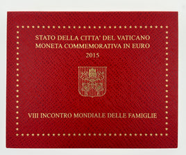 2 Euro Sondermünze Vatikan 2015"Weltfamilientreffen Philadelphia"im Blister