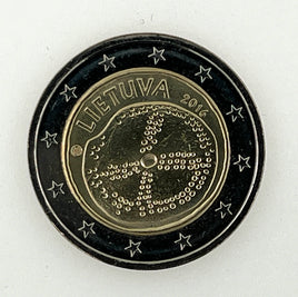 2 Euro Sondermünze Litauen 2016"Baltische Kultur"