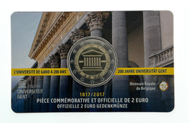 Coincard (FR) 2 Euro Sondermünze Belgien 2017"Gent"ST