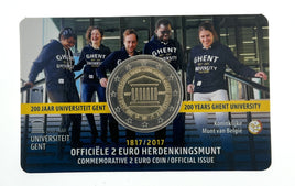 Coincard (NL) 2 Euro Sondermünze Belgien 2017"Gent"ST