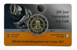 Coincard ( NL ) 2 Euro Sondermünze Belgien 2017"Lüttich"ST