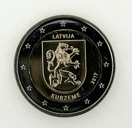 2 Euro Sondermünze Lettland 2017 "Kurzeme"