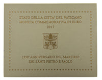 2 Euro Sondermünze Vatikan 2017"St.Peter&St.Paul"im Blister