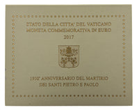 2 Euro Commerativ Coin Vatican 2017 "St.Peter&St.Paul "in blister