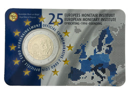 Coincard ( NL ) 2 Euro Sondermünze Belgien 2019"25.Jahre EMI"ST