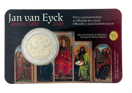 Coincard ( FR ) 2 Euro Sondermünze Belgien 2020"Jan Van Eyck"ST