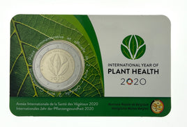 Coincard ( FR ) 2 Euro Sondermünze Belgien 2020"Pflanzengesundheit"ST