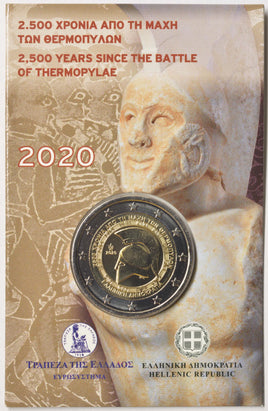 Coincard 2 Euro Sondermünze Griechenland 2020"Schlacht bei den Thermopylen"
