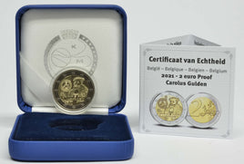 PP 2 Euro Sondermünze Belgien 2021"Karlsgulden"Polierte Platte