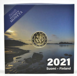 PP 2 Euro Sondermünze Finnland 2021"Journalismus"Polierte Platte