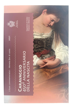 2 Euro Sondermünze San Marino 2021"450. Geburtstag von Caravaggio"