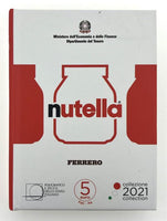5 Euro Silbermünze Italien 2021 "Nutella" Rot ST