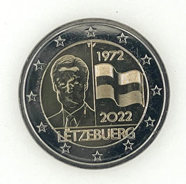 2 Euro Sondermünze Luxemburg 2022 "50.Jahre Flagge"