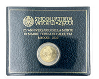 2 Euro Sondermünze Vatikan 2022"25. Todestag von Mutter Teresa"im Blister
