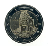 2 Euro Sondermünze Deutschland 2023 "Hamburg"