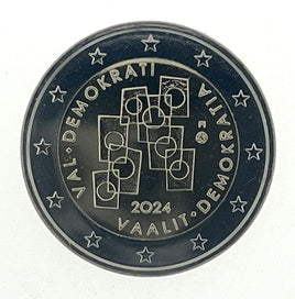 2 Euro Sondermünze Finnland 2024"Wahlen und Demokratie"