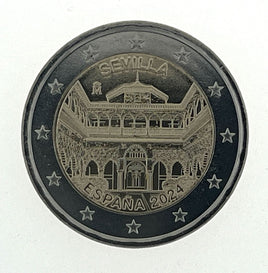 2 Euro Sondermünze Spanien 2024"Altstadt von Sevilla"