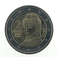 2 Euro Kursmünze Österreich "Berta von Suttner"