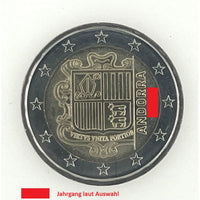 2 Euro Kursmünze Andorra "Wappen" UNC