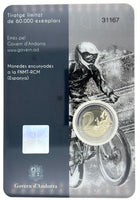 Coincard 2 Euro Sondermünze Andorra 2024 "Mountainbike WM"