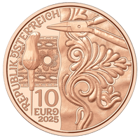 10 Euro Kupfer Österreich 2025 "Aufbrezeln – Leder" UNC