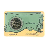 Coincard ( FR ) 2 Euro Sondermünze Belgien 2023"Jugendstil"ST