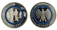 10 Euro Deutschland 2024 "Polizei" Bankfrisch Wahlweise