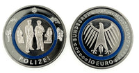 10 Euro Deutschland 2024 "Polizei" Bankfrisch Wahlweise