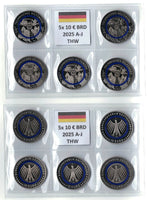 10 Euro Deutschland 2025 "Technisches Hilfswerk THW" Bankfrisch Wahlweise