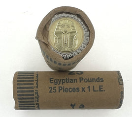 Rolle 25 x 1 Pfund/Pound Ägypten/Egypt "Tutanchamun" UNC Wahlweise