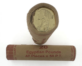 Rolle 40 x 50 Piastres Ägypten/Egypt "Cleopatra" UNC Wahlweise