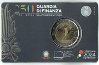 Coincard 2 Euro Sondermünze Italien 2024"Finanzpolizei - Guardia Finanz"