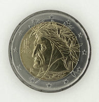 2 Euro Kursmünze Italien "Dante