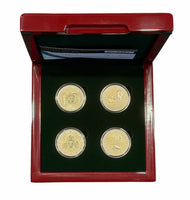 4x2 Euro Gedenkmümzen Set 2024-2025 PP Luxemburg Reverse Proof