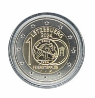 4x2 Euro Gedenkmümzen Set 2024-2025 PP Luxemburg Reverse Proof