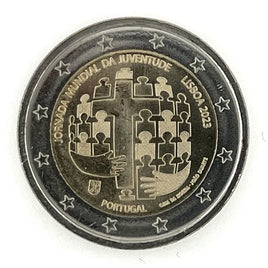 2 Euro Sondermünze Portugal 2023"Weltjugendtag Lissabon"