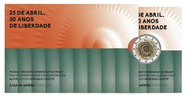 PP 2 Euro Sondermünze Portugal 2024"Nelkenrevolution 1974"Polierte Platte