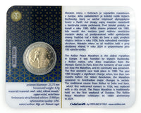 Coincard 2 Euro Sondermünze Slowakei 2024"100 Jahre Kosice Marathon"