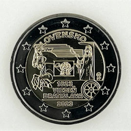 2 Euro Sondermünze Slowakei 2023" 200.Jahre Express-Pferdepost"