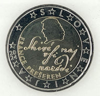 2 Euro Kursmünze Slowenien "France Preseren"