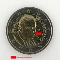 2 Euro Kursmünze Vatikan "Papst Benedikt XVI"