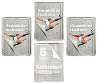 3 x 5 Euro Silbermünze Italien 2022 "Panini" Komplettset Weiß,Grün,Rot ST