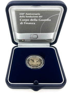 PP 2 Euro Sondermünze Italien 2024"Finanzpolizei - Guardia Finanz"Polierte Platte
