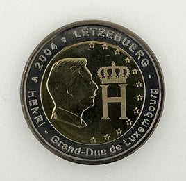 2 Euro Sondermünze Luxemburg 2004"Monogramm"